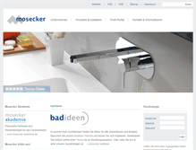 Tablet Screenshot of mosecker.de